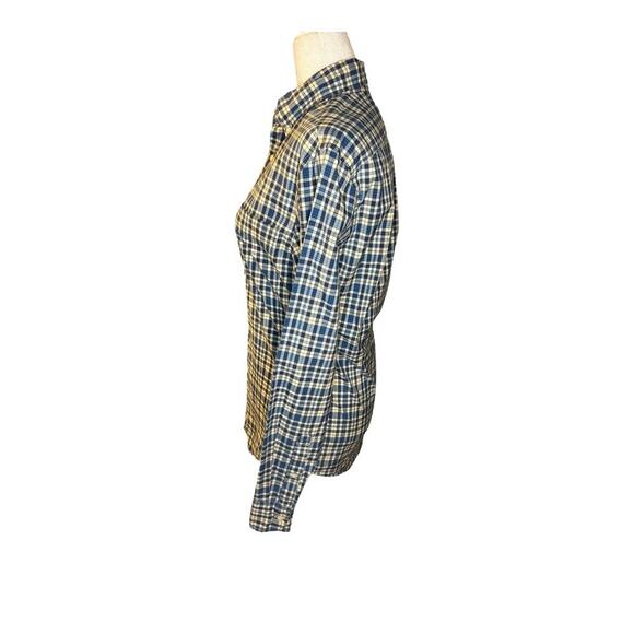 J. Crew Men’s Medium Slim Secret Wash Cotton Poplin Shirt Blue Plaid NWOT - Picture 2 of 8